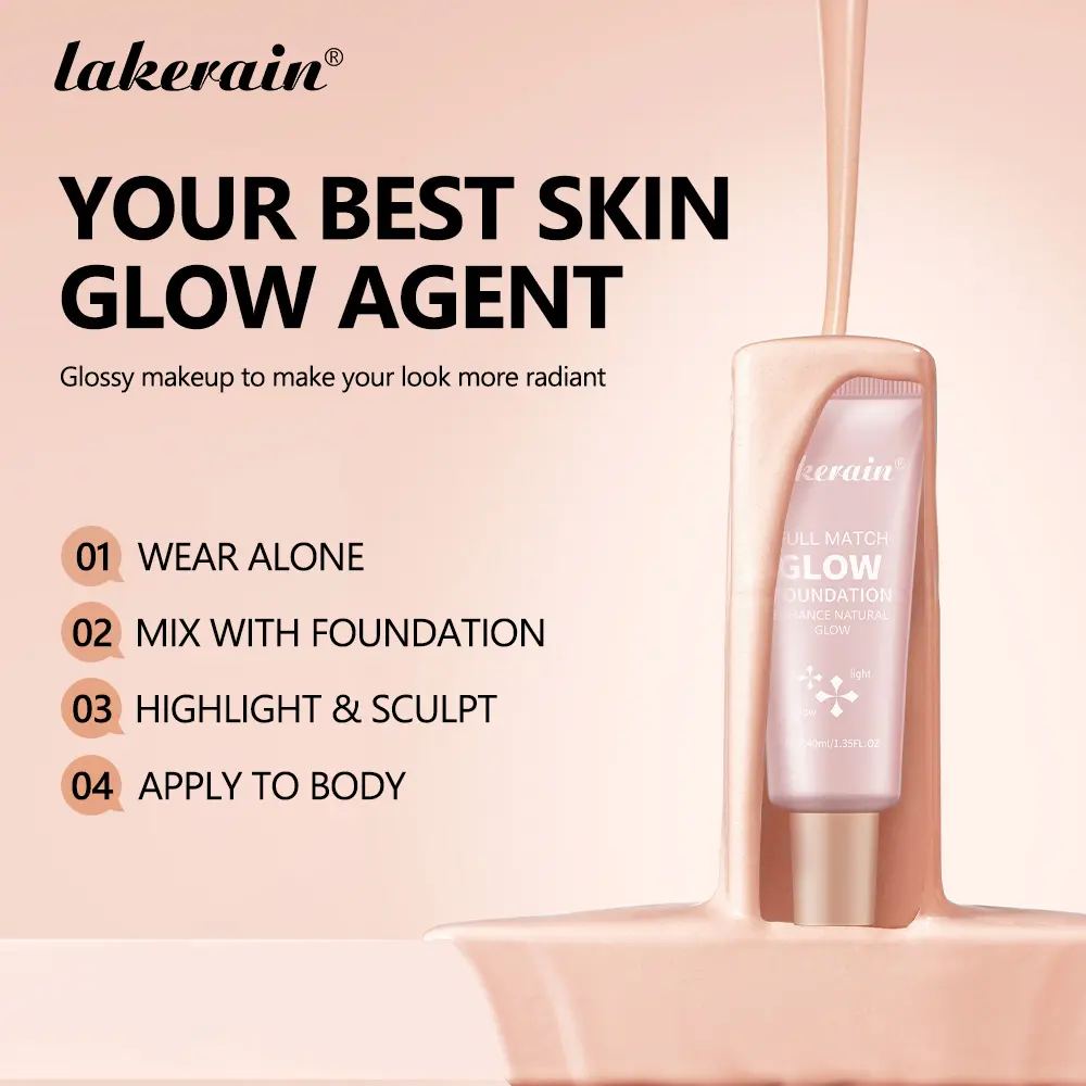 Lakerain Light Foundation Liquid Natural Concealer For Long Duration Waterproof Makeup And Contortion Highlights 4 Colors