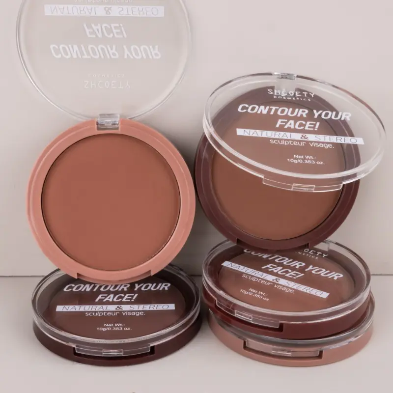 5 Colors Contour Pressed Powder Facial Matte Shaping Powder Shadow Lasting Waterproof Oil-control Loose Powder Bronzers Makeup