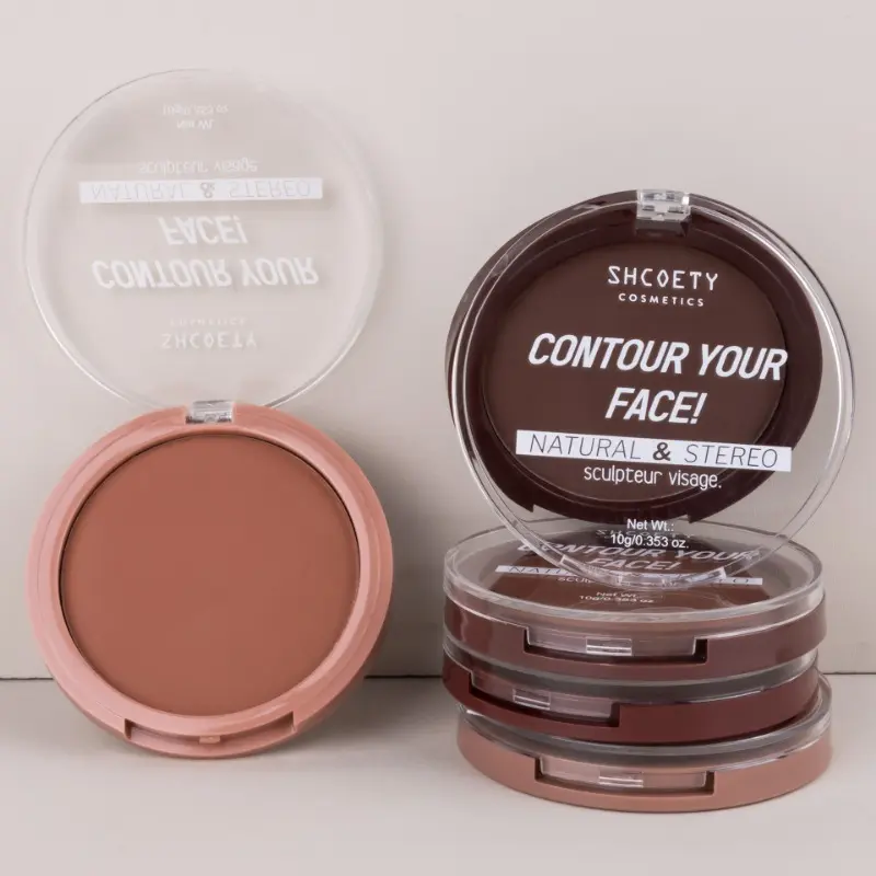 5 Colors Contour Pressed Powder Facial Matte Shaping Powder Shadow Lasting Waterproof Oil-control Loose Powder Bronzers Makeup