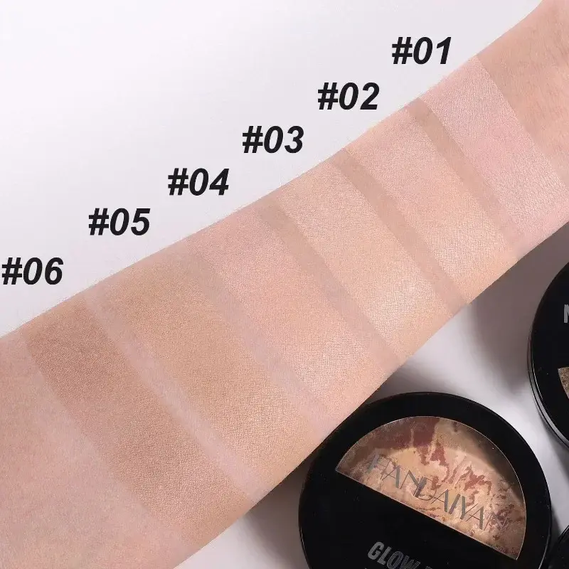 Face Oil-control Pressed Powder Marble Color Scheme Lasting Setting Powder Cover Fine Shine High Gloss Contouring Makeup Powder