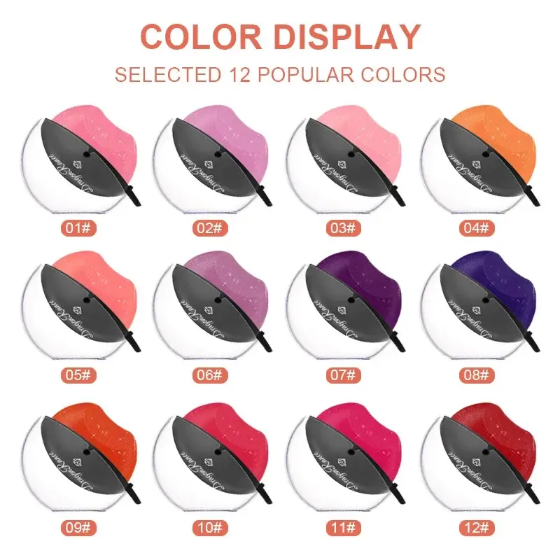 Purple Pearl Glitter Temperature Change Lipstick Moisturize Color Changing Lazy Lip Seal Tint Balm Lasting Waterproof Maquillaje