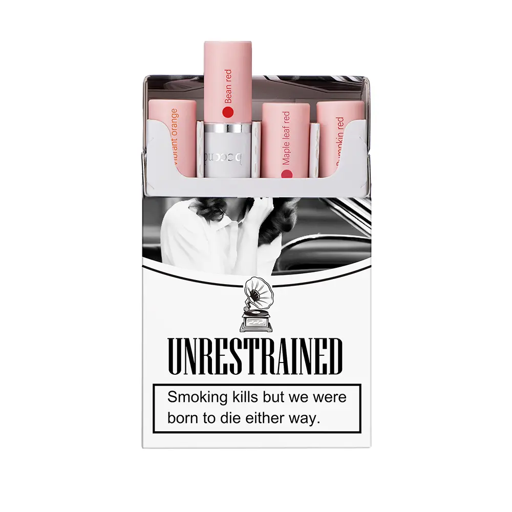 Colors Cigarette Lip Gloss Set Velvet Matte Waterproof Long-lasting Lip Non-Stick Cup Cigarette Lipstick Makeup For Women