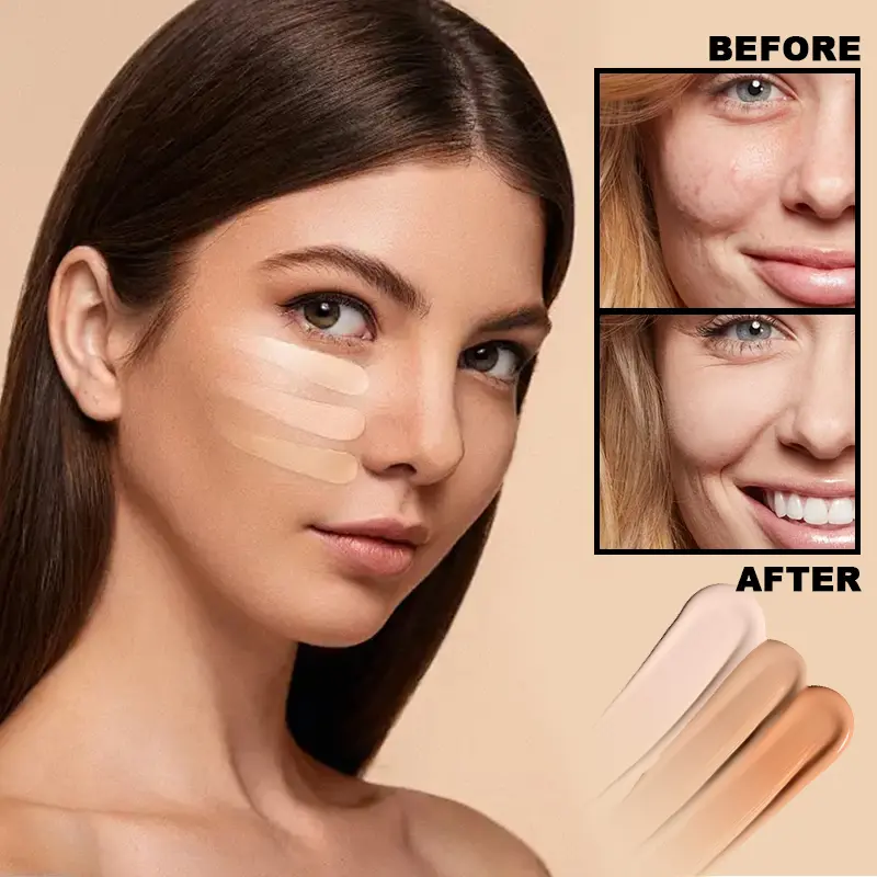 VERONNI Brand Maquiagem Liquid Concealer 30g Flawless Waterproof Body Tattoo Makeup Cover Foundation Face Cosmetics Make Up Base