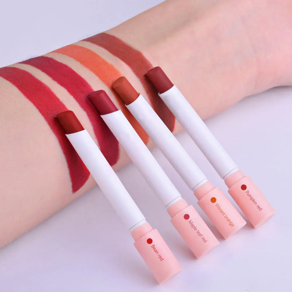 Colors Cigarette Lip Gloss Set Velvet Matte Waterproof Long-lasting Lip Non-Stick Cup Cigarette Lipstick Makeup For Women