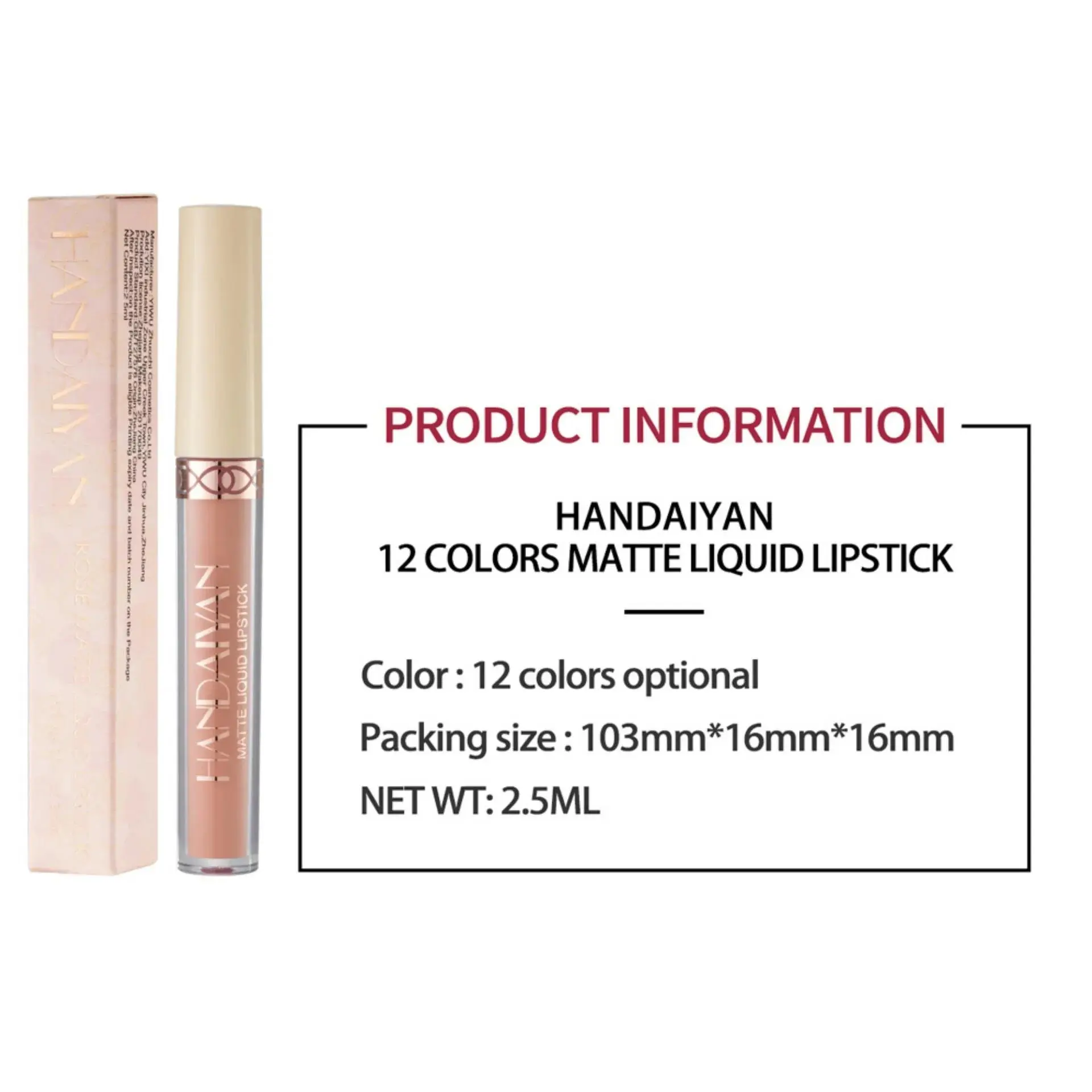 Matte Velvet Lip Glaze Waterproof Long Lasting Nude Red Lipstick Silky Liquid Makeup For Women Hydrating Lip Stain