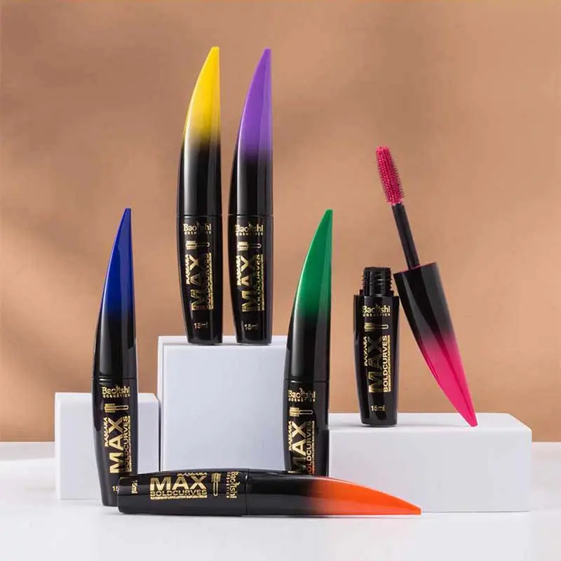 6 Color Extended Eye Black Long Lasting Waterproof Makeup Silk Smooth Eyelash Extension Cosmetics