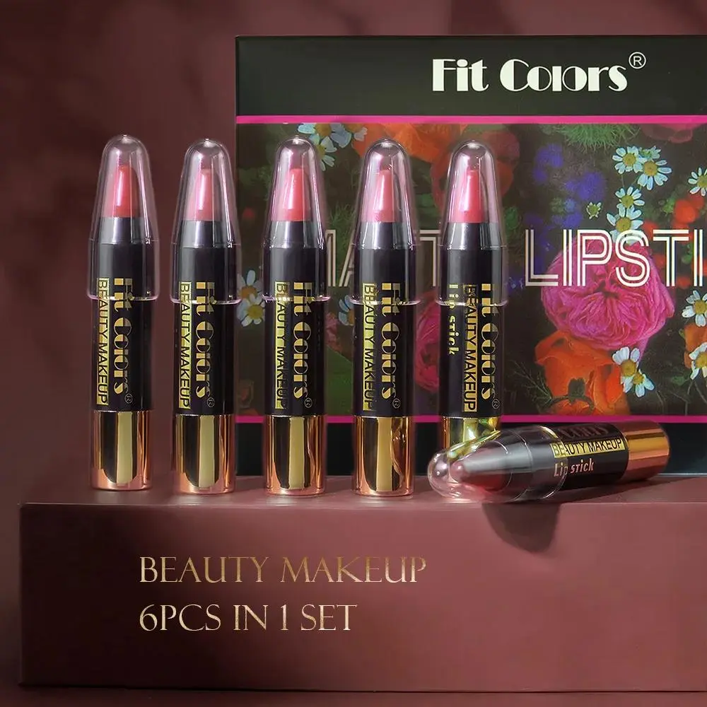 Velvet Matte Lipstick Set Waterproof Long Lasting Sexy Red Non Stick Cup Lip Tint Pen Makeup Cosmetic Pencil