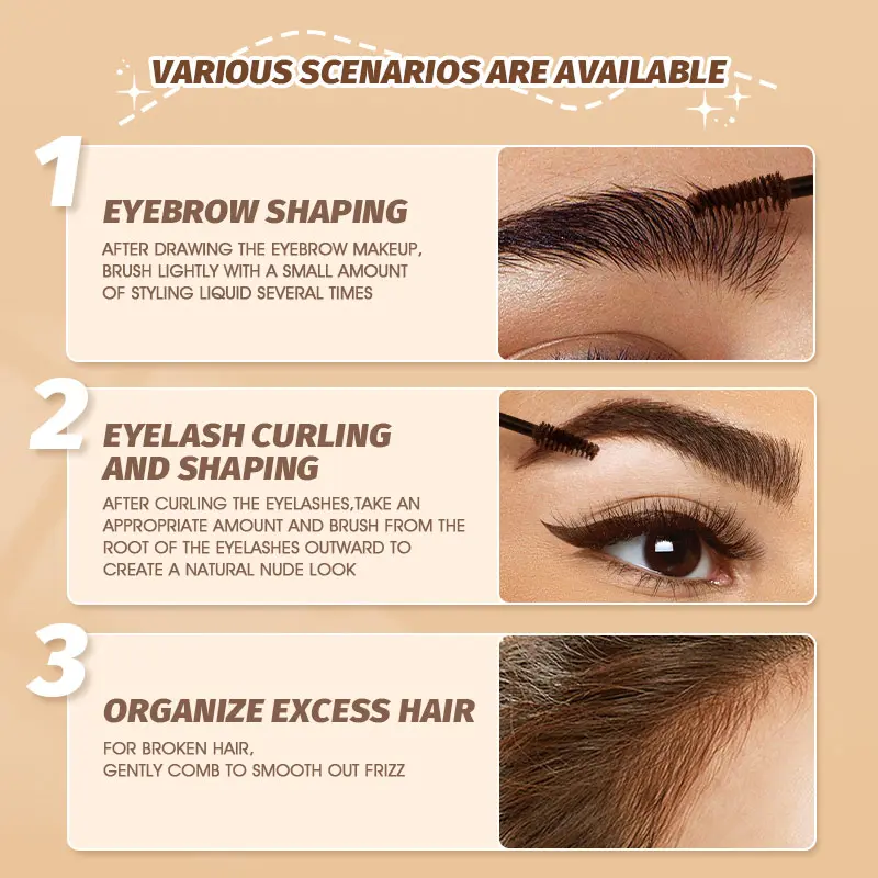 IMAGIC 5ML 6Colors Eyebrow Gel Cream Natural Pigment Wild Enhancers Waterproof Smooth Long-Lasting Professional Makeup Cosmetics