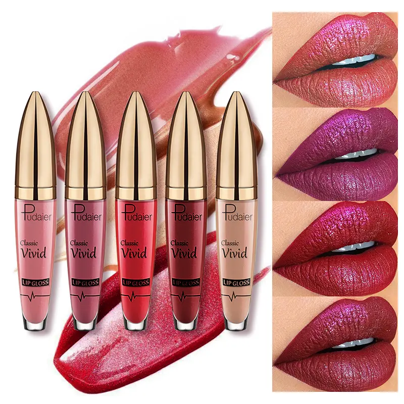 Waterproof Diamond Glitter Lip Gloss Shimmer Pearl Colour Lip Gloss 18 Colors Matte Glitter Liquid Lipstick Diamond Sexy Make Up