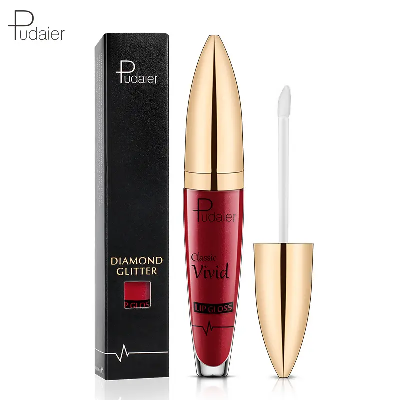Waterproof Diamond Glitter Lip Gloss Shimmer Pearl Colour Lip Gloss 18 Colors Matte Glitter Liquid Lipstick Diamond Sexy Make Up
