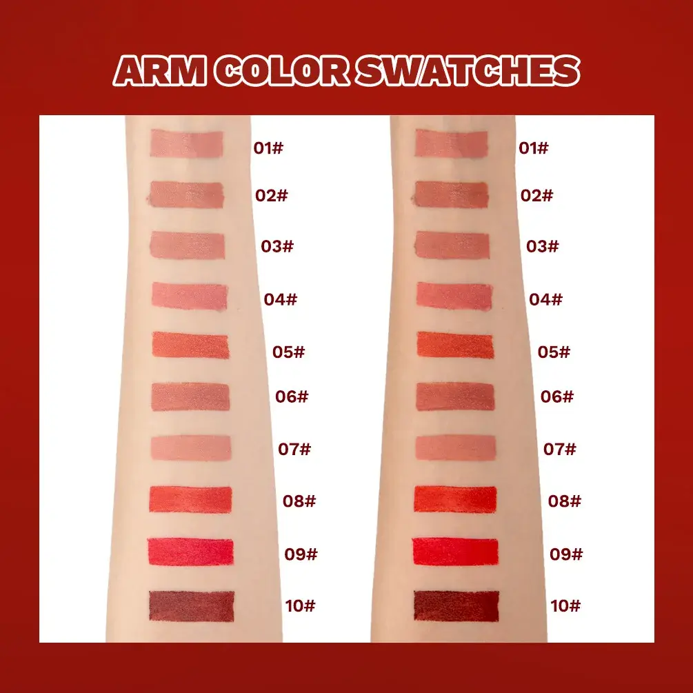 10 Colors Velvet Matte Lip Gloss Lasting Waterproof Nude Liquid Lipstick Moisturizing Non-stick Cup Lip Glaze Makeup Cosmetics