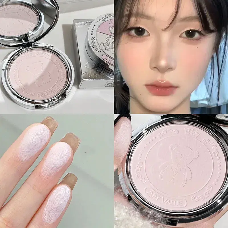 3 Color Natural Pink Loose Powder Oil Control Waterproof Mineral Face Pressed Makeup Powder Cosmetic Long Lasting Setting Powder