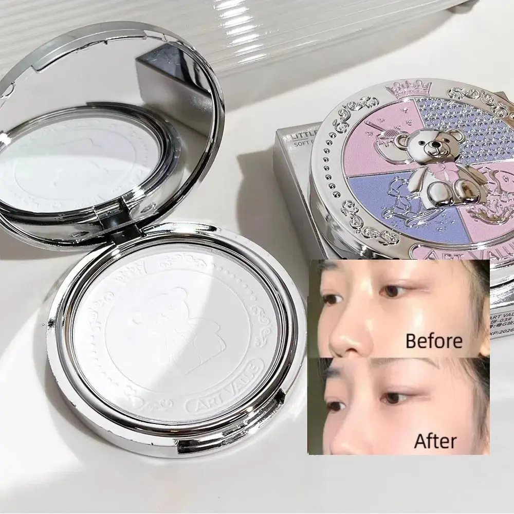 3 Color Natural Pink Loose Powder Oil Control Waterproof Mineral Face Pressed Makeup Powder Cosmetic Long Lasting Setting Powder