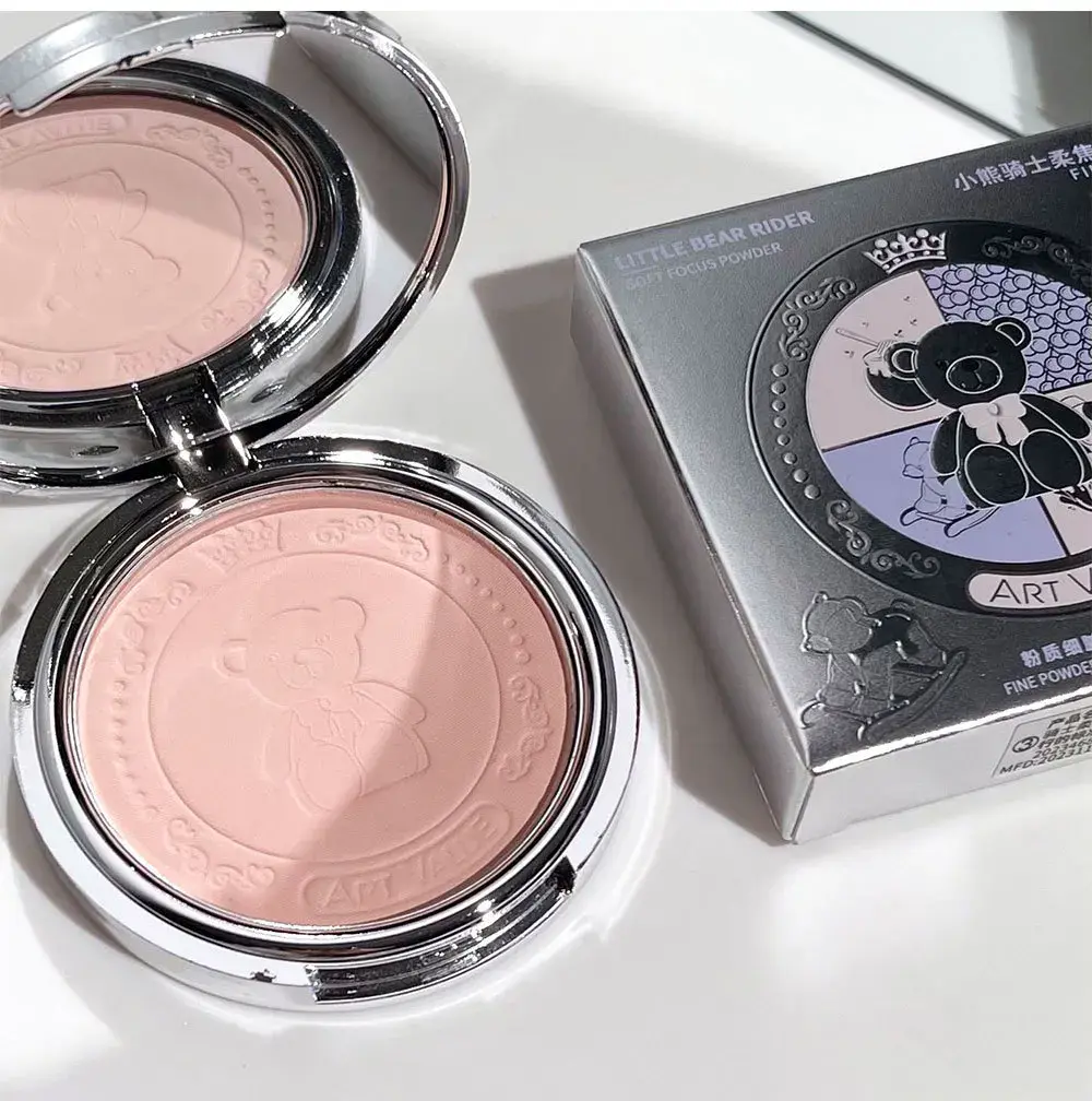 3 Color Natural Pink Loose Powder Oil Control Waterproof Mineral Face Pressed Makeup Powder Cosmetic Long Lasting Setting Powder