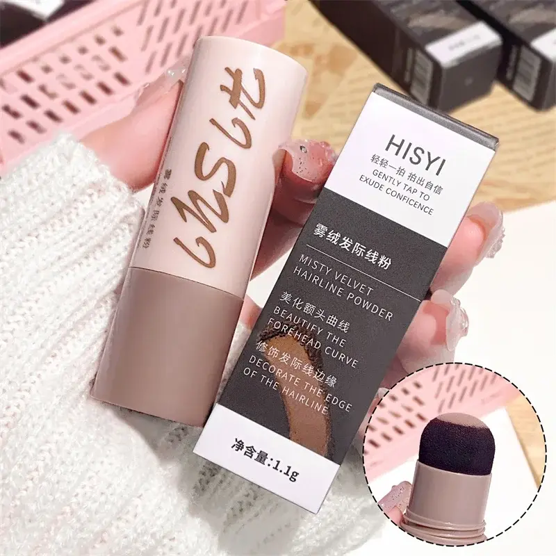 3 Colors Natural Hairline Powder Contour Powder Waterproof Hairline & Root Concealer Pen Instantly Thicker Fuller Looking Hair