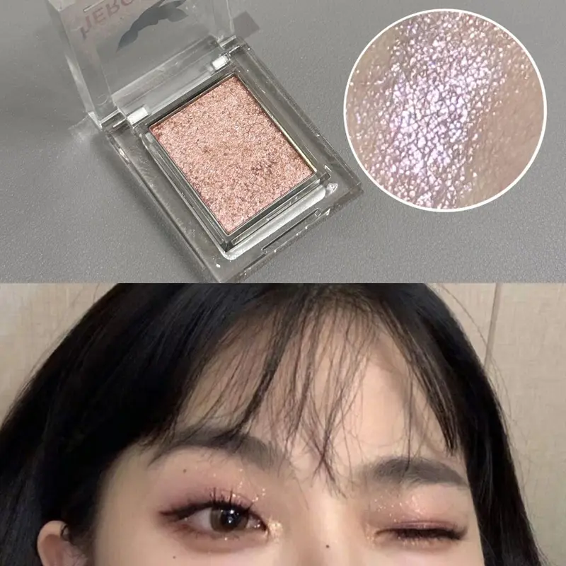 Matte Shimmer Eyeshadow Powder Nude Skin Pink Gold Highlighter Face Contour Waterproof Longlasting Eyeshadow Primer Base Makeup