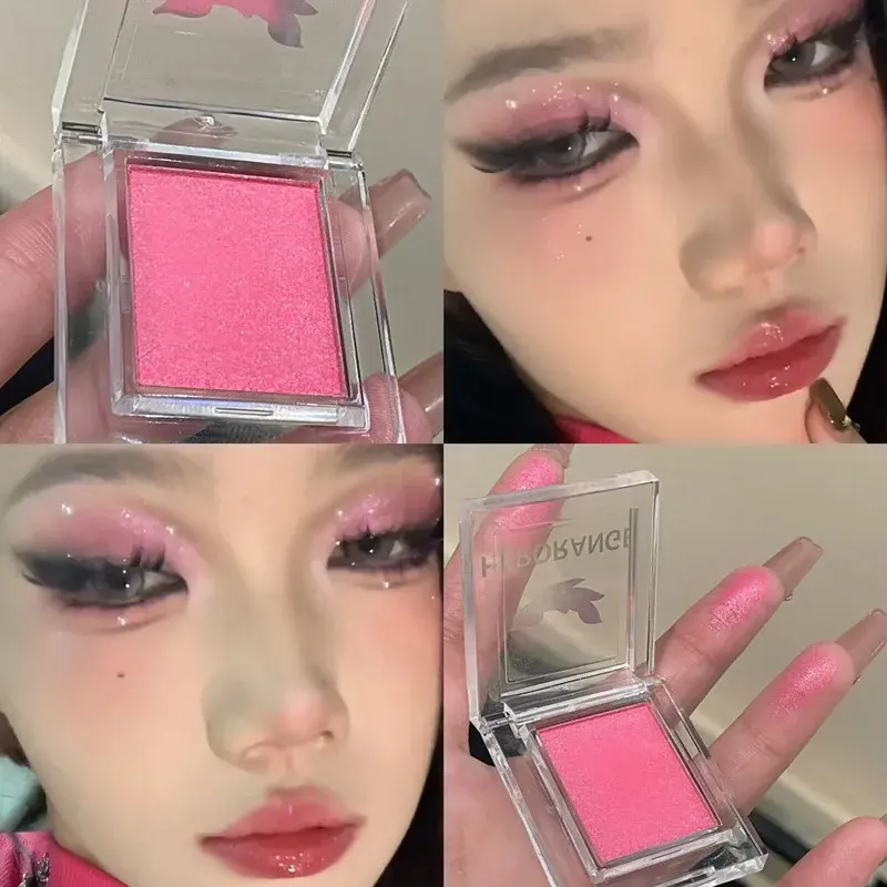 Matte Shimmer Eyeshadow Powder Nude Skin Pink Gold Highlighter Face Contour Waterproof Longlasting Eyeshadow Primer Base Makeup