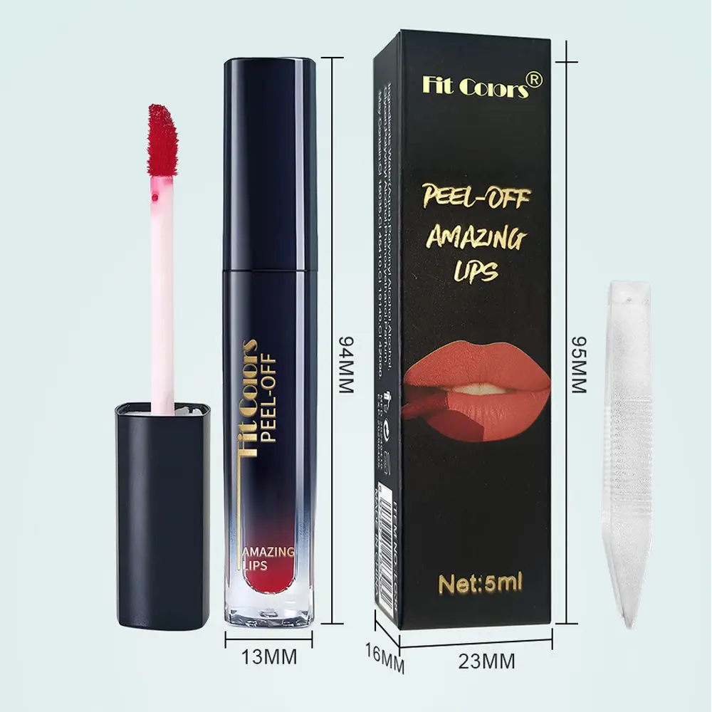 6 Colors Waterproof Peel-off Liquid Lipstick Lasting Moisturizer Lip Gloss No Fading Sexy Lip Gloss Tattoo Dyed Makeup Cosmetics