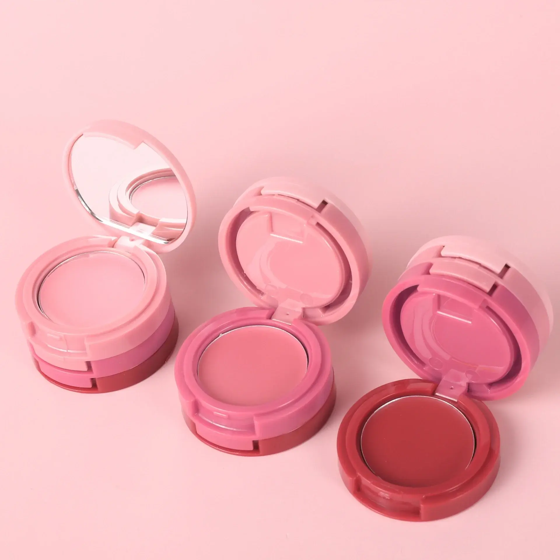 Waterproof 3 colors Blush Natural Matte Face Blusher Velvety Smooth Lip Cream Cheek Blush Rouge Makeup Makeup Tools