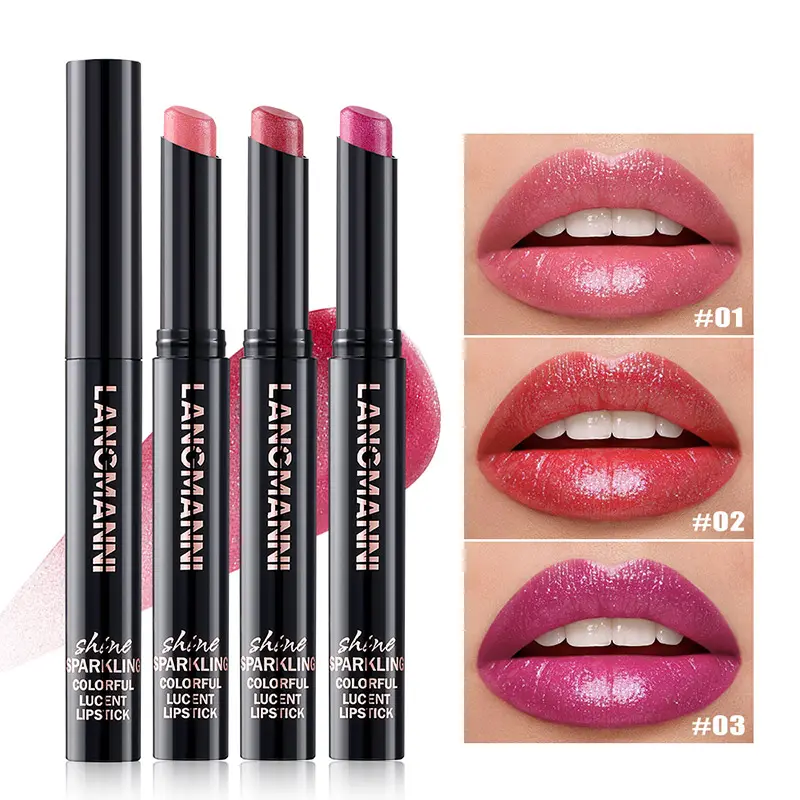 Pearl Glitter Lipstick Matte Natural Waterproof Lip Gloss Lasting Non-stick Cup Moisturizing Lip Gloss Nude Sexy Lip Makeup