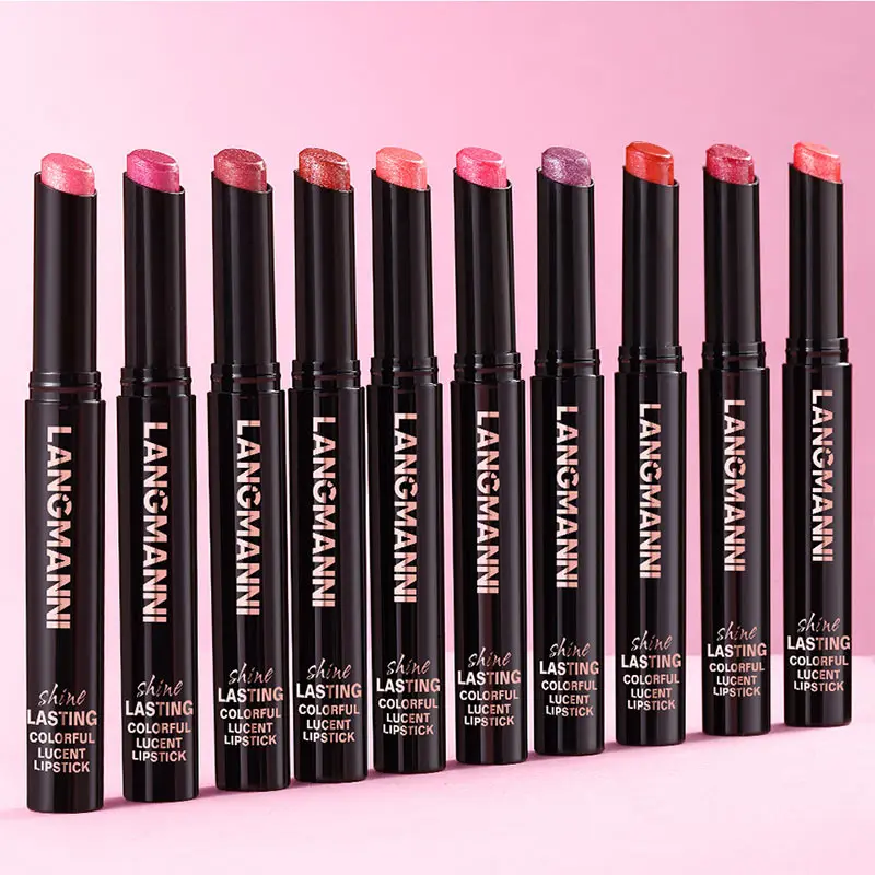 Pearl Glitter Lipstick Matte Natural Waterproof Lip Gloss Lasting Non-stick Cup Moisturizing Lip Gloss Nude Sexy Lip Makeup