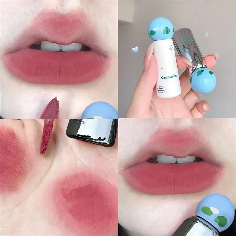 Cute Rabbit Lip Gloss Velvet Matte Lip Mud Lipstick Waterproof Long Lasting Smooth Lip Gloss Girl Lips Makeup Student Cosmetic