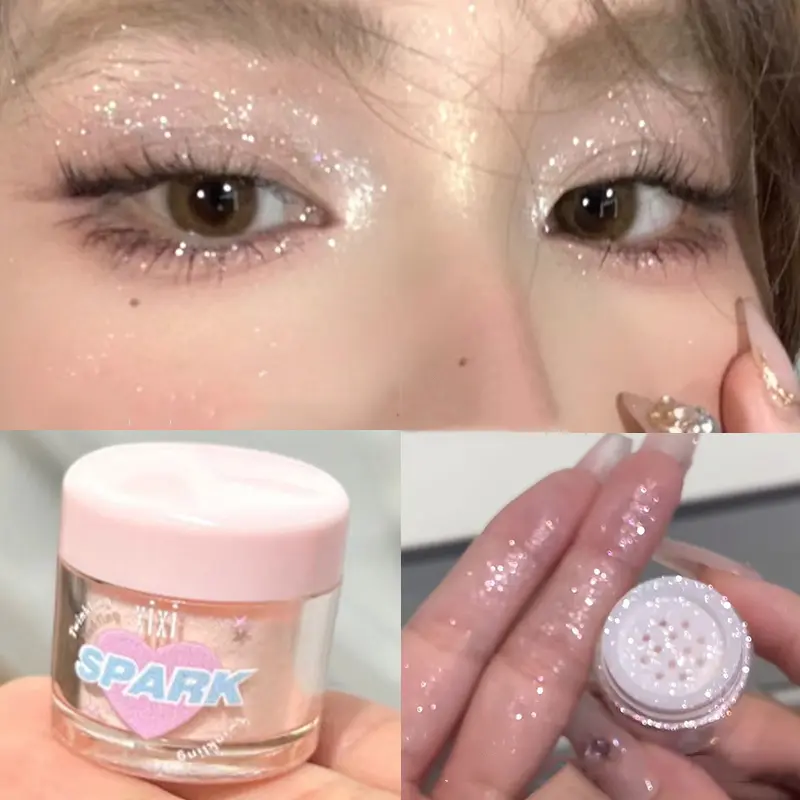 Glitter Fairy Highlight Loose Powder Bride Wedding Highlight Powder Body Glitter Powder To Create Sparkle Party Makeup for Gift
