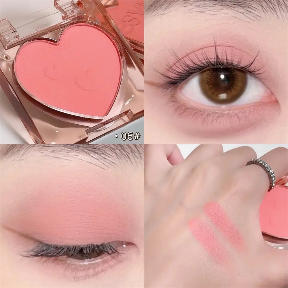 Single Color Glitter Eyeshadow Palette Pigmented Black White Shimmer Matte Brown Contour Powder Highlighter Glow Colorful Plate