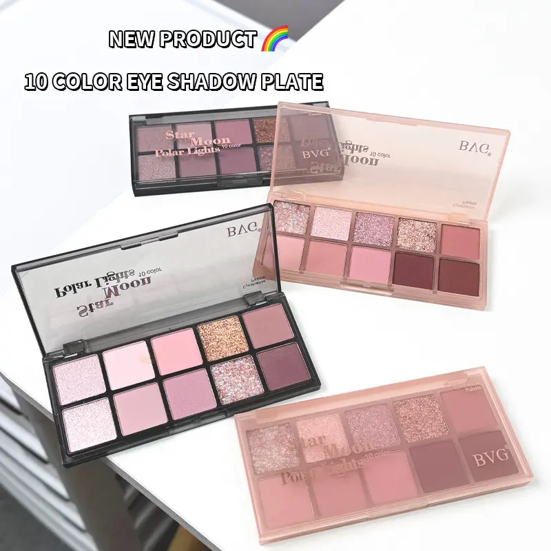 10 Color Eye Shadow Comprehensive Plate For Daily Ladies Light Makeup High Gloss Blusher Matte Faceplate