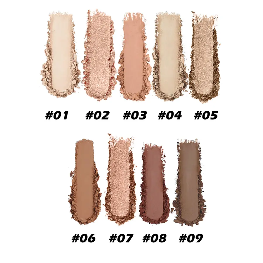 9 Colors Eyeshadow Palette with Glitter Shimmer and Matte Finishes Makeup Palette Matte Large Ground Color Eye Shadow Plate