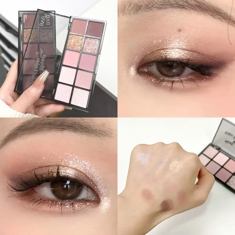 10 Color Eye Shadow Comprehensive Plate For Daily Ladies Light Makeup High Gloss Blusher Matte Faceplate