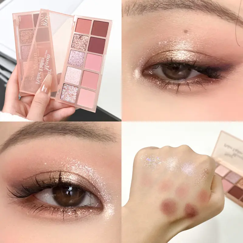 10 Color Eye Shadow Comprehensive Plate For Daily Ladies Light Makeup High Gloss Blusher Matte Faceplate