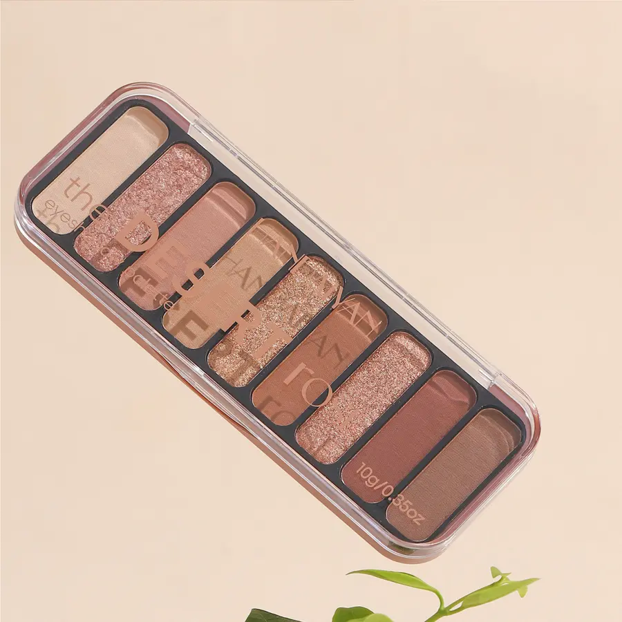 9 Colors Eyeshadow Palette with Glitter Shimmer and Matte Finishes Makeup Palette Matte Large Ground Color Eye Shadow Plate