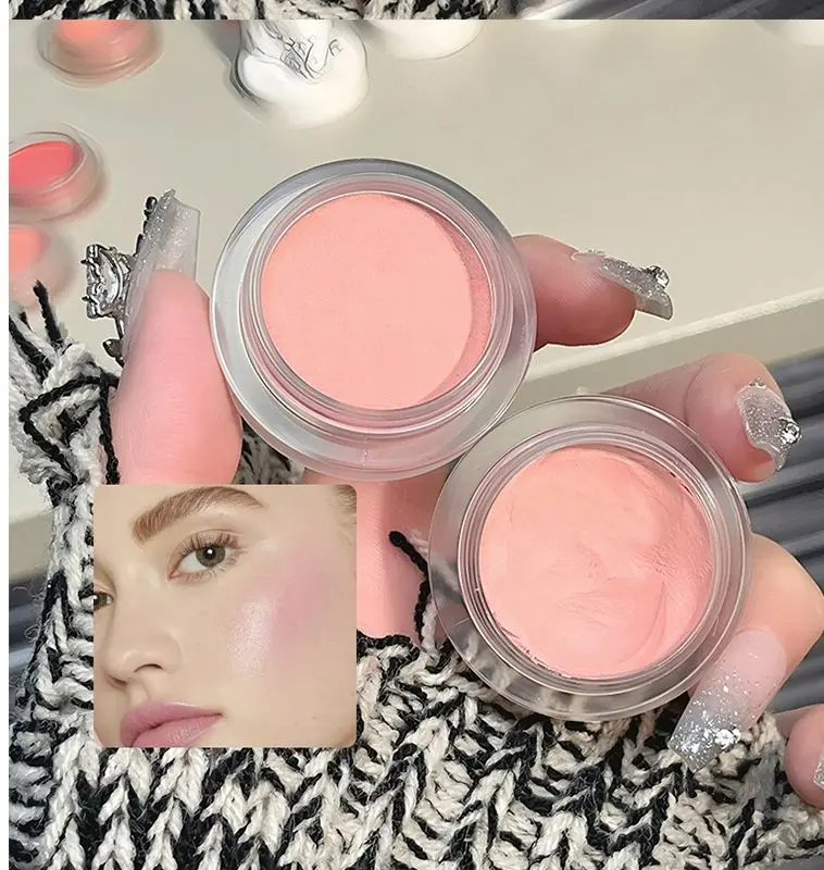 SENSORY PARTY Angel Blush Cream Mousse Texture Matte Natural Radiance Long Lasting Vegan Highlighter Contour Makeup