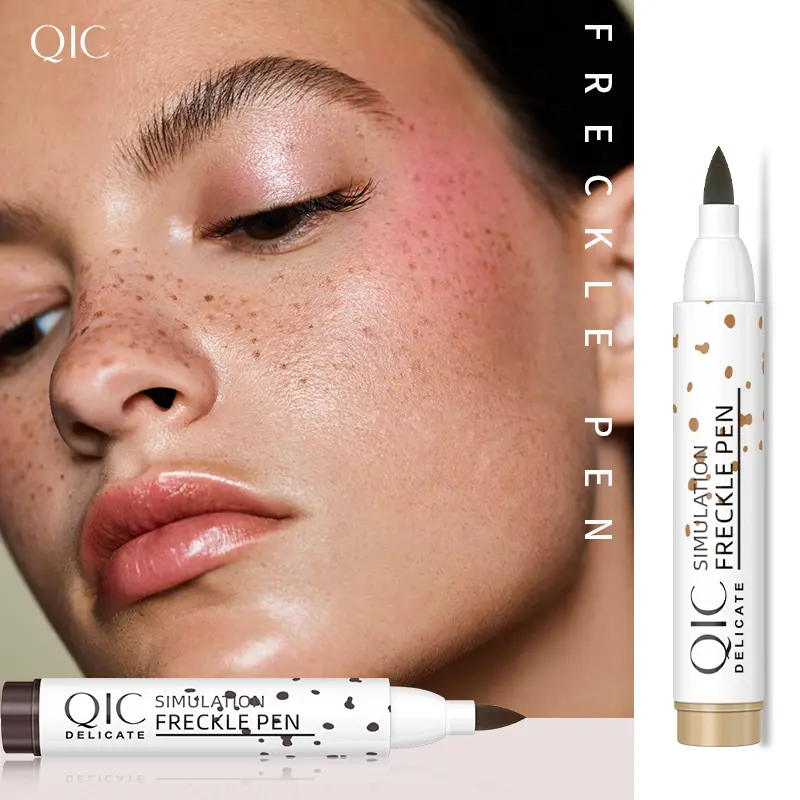 QIC Face Fake Freckles Pen Natural Waterproof Lifelike Fake Freckles Pen for Long Lasting Look Dot Spot Pen Makep Tool Cosmetic