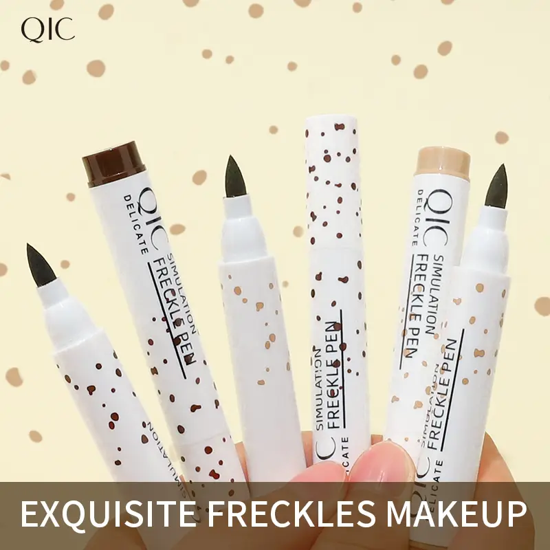 QIC Face Fake Freckles Pen Natural Waterproof Lifelike Fake Freckles Pen for Long Lasting Look Dot Spot Pen Makep Tool Cosmetic