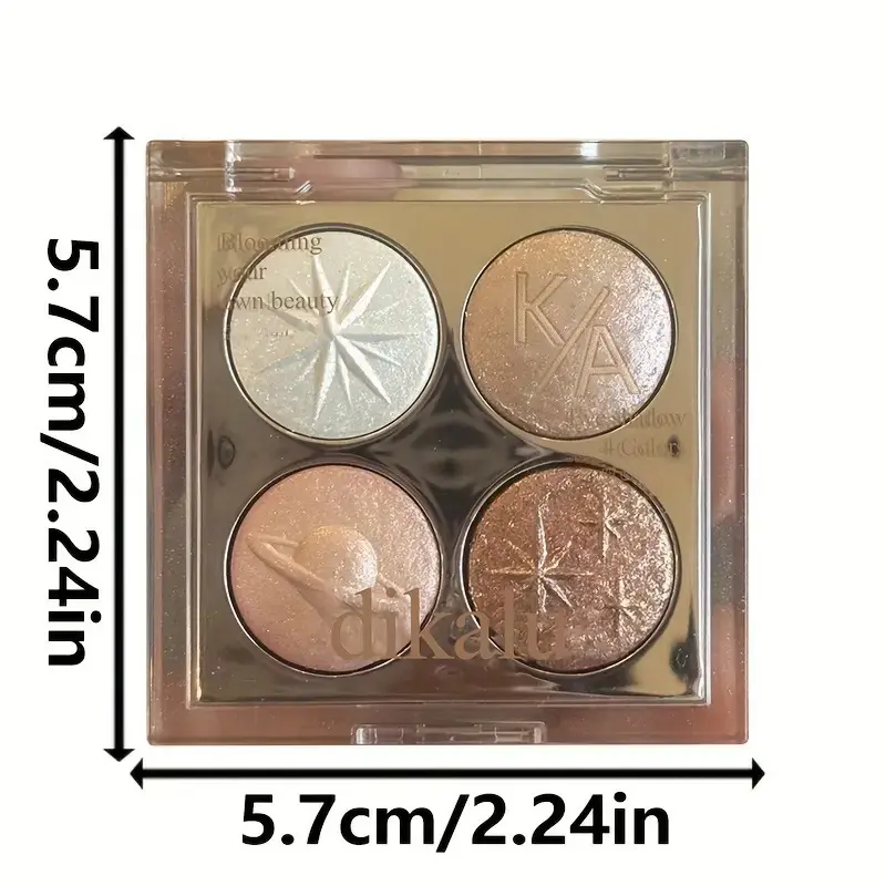 Pearlescent Glitter Eyeshadow Palette Highlighter Diamond Sequins Lying Silkworm Shiny Eye Shadow Waterproof Lasting Eyes Makeup
