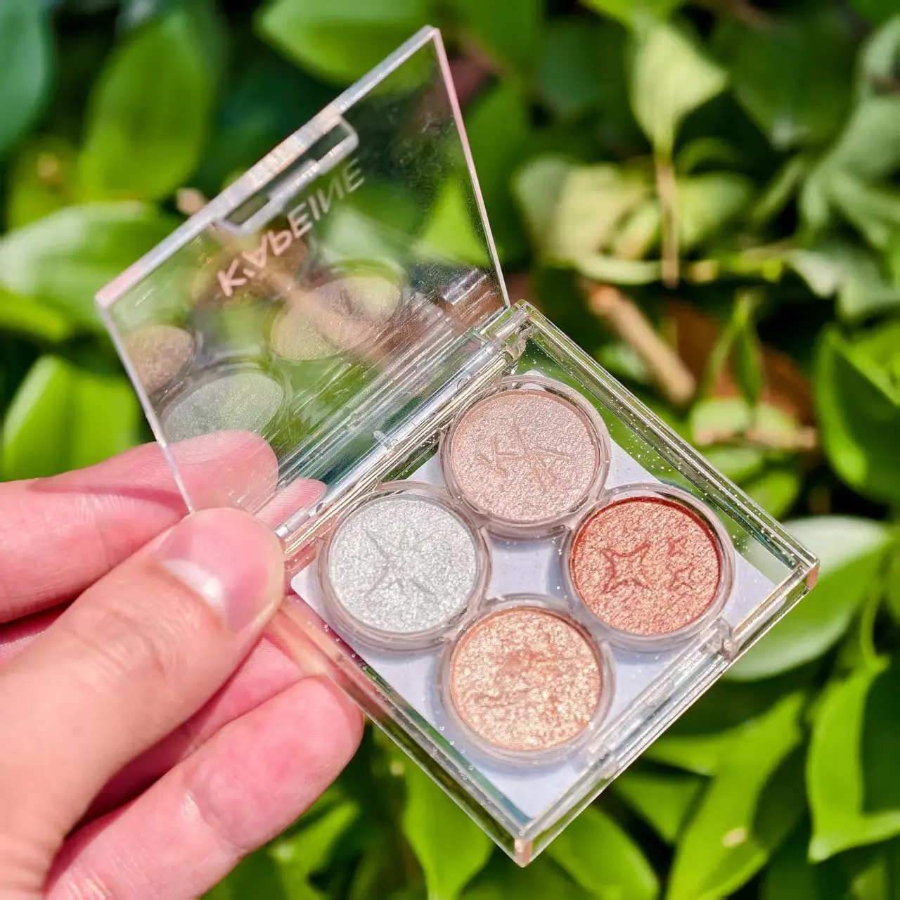 Pearlescent Glitter Eyeshadow Palette Highlighter Diamond Sequins Lying Silkworm Shiny Eye Shadow Waterproof Lasting Eyes Makeup