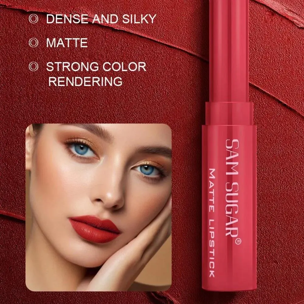 Velvet Matte Lipstick 6 Colors Set Long Wear Waterproof Lip Balm Makeup Kit Highly Pigmented Smooth Finish