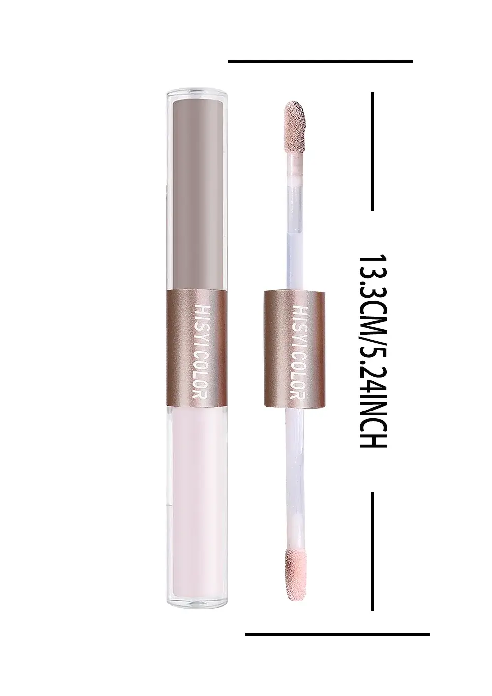 Dual-headed highlighter to cover facial blemishes, waterproof and sweat-proof, matte brightening, foundation concealer