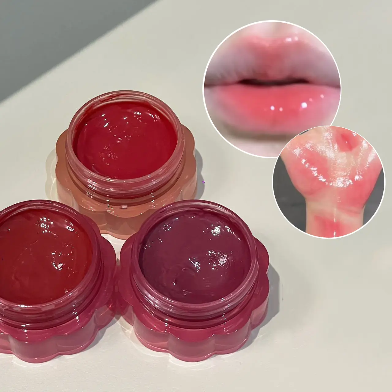 Grape Jam Lipgloss Korean Lipsticks Liquid Waterproof Mirror Lip Oil Moisturizeing Gloss Makeup Transparent Red Tint Cosmetics