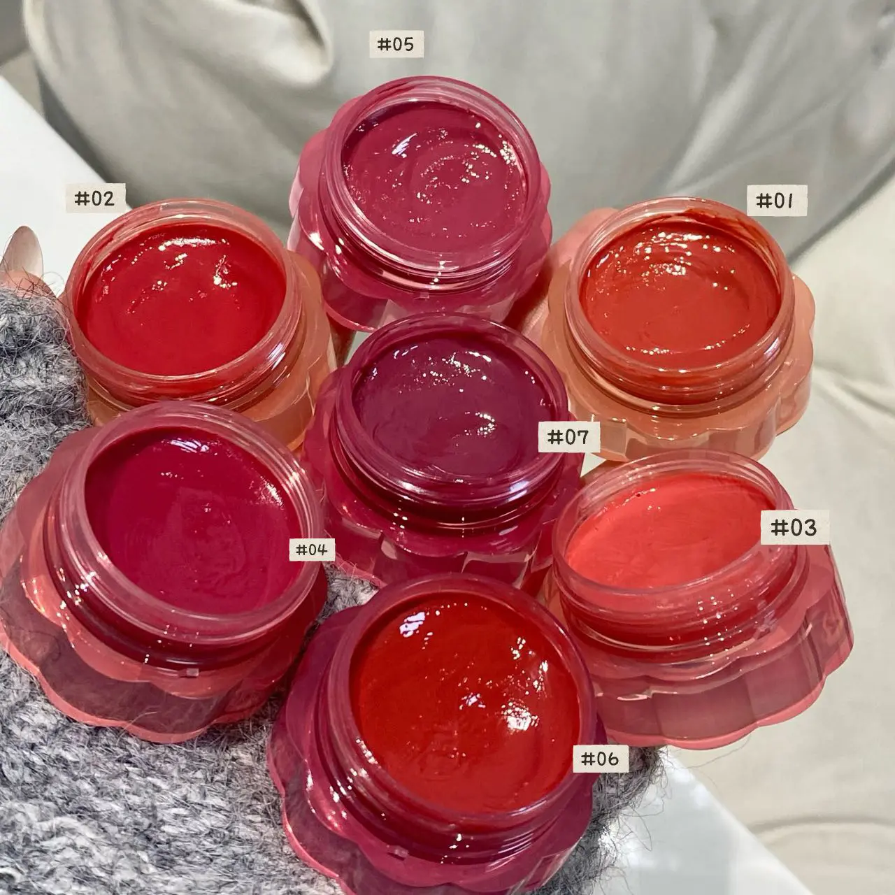 Grape Jam Lipgloss Korean Lipsticks Liquid Waterproof Mirror Lip Oil Moisturizeing Gloss Makeup Transparent Red Tint Cosmetics