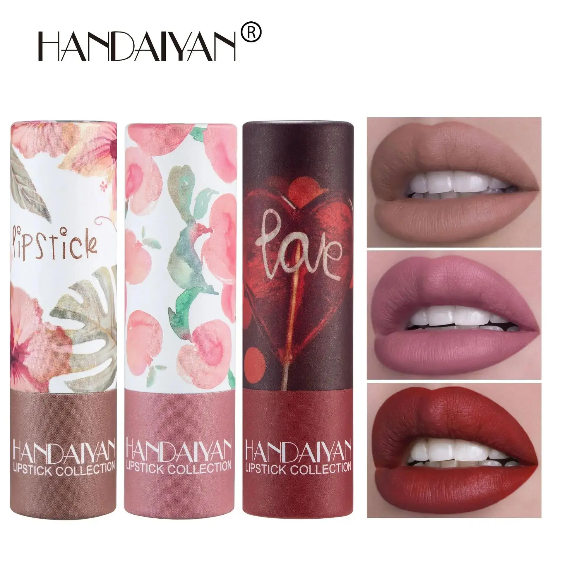 8 Colors Velvet Finish Lipstick Waterproof Long Lasting Moisturizing Non Stick Cup Nude Pink Red Lip Makeup Cosmetics