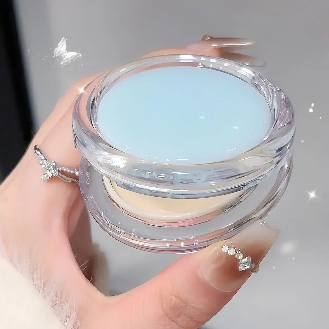 1Pc Matte Oil Control Pressed Powder Waterproof Concealer Pressed Setting Powder Lasting High Gloss Brighten Face Korean Makeup