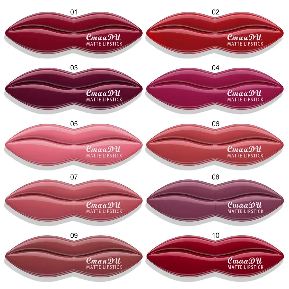 Natural Matte Velvet Lipstick Long Lasting Waterproof Nude Brown Red Professional Makeup Lip Gloss For Women