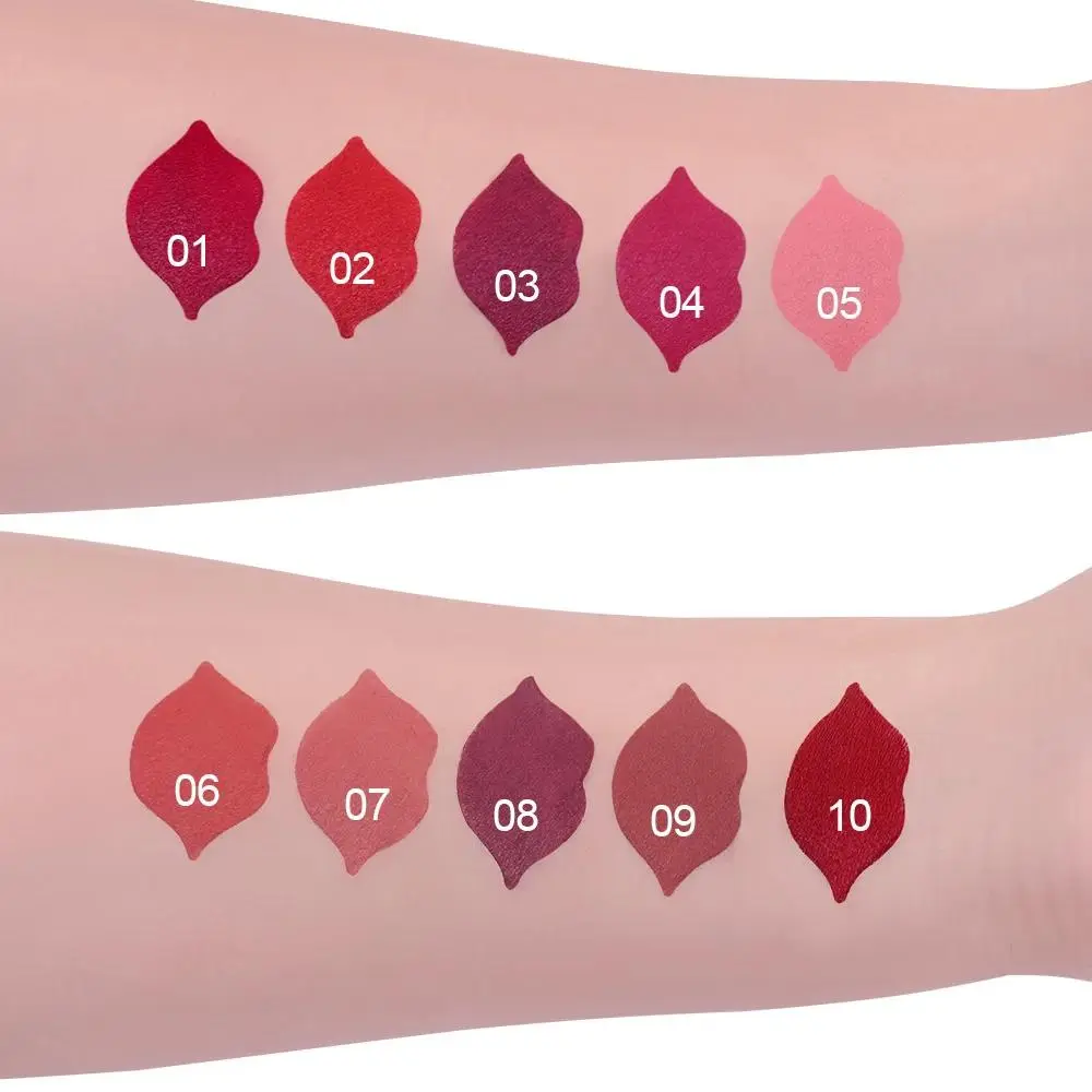 Natural Matte Velvet Lipstick Long Lasting Waterproof Nude Brown Red Professional Makeup Lip Gloss For Women