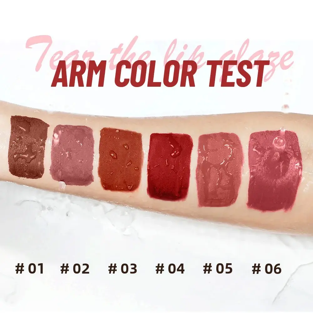 Matte Velvet Long Lasting Lip Gloss Waterproof Liquid Lipstick Bohemian Style Earth Brown Non Stick Cup Clay Texture Set