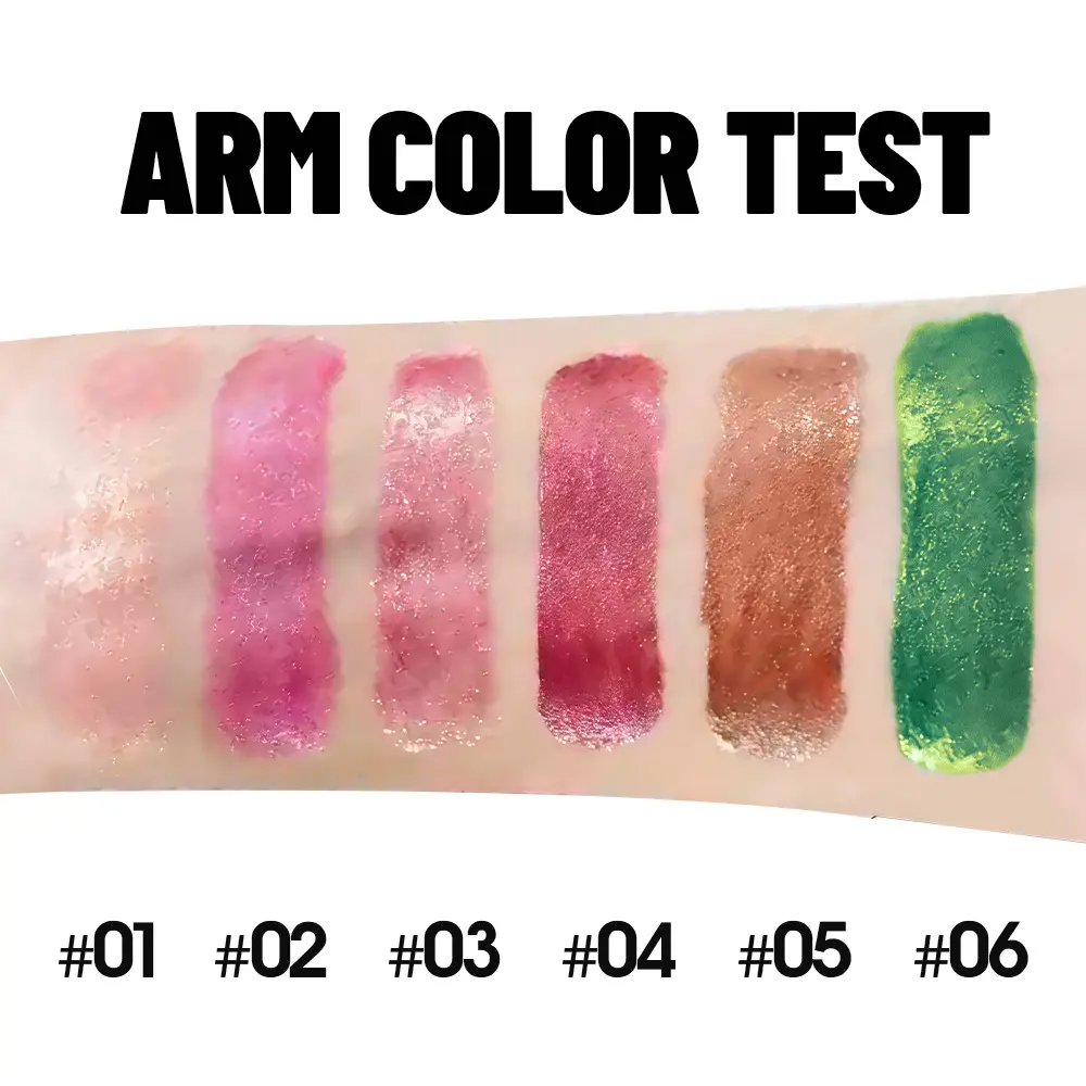 6 Colors Chameleon Lip Gloss Long Lasting Waterproof Non Stick Cup Sweat Proof Pearl Shine Lipstick For Women  makeup Cosmetics
