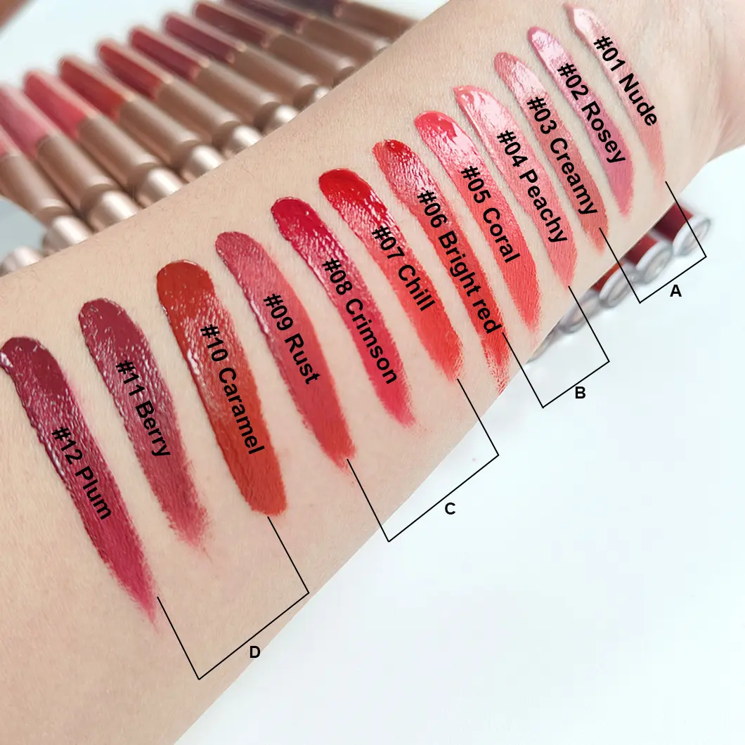 Velvet Matte 3pcs Lip Gloss Set Non Sticky Red Lip Glaze Hydrating Long Lasting Liquid Lipstick Not Fade Waterproof makeup
