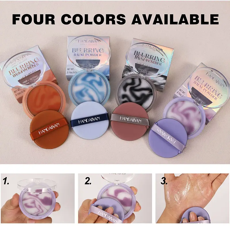 Face Setting Oil Control Powder Makeup Waterproof Matte Concealer Sky Pink Translucent Pressed Powder Cream Korean Primer Base